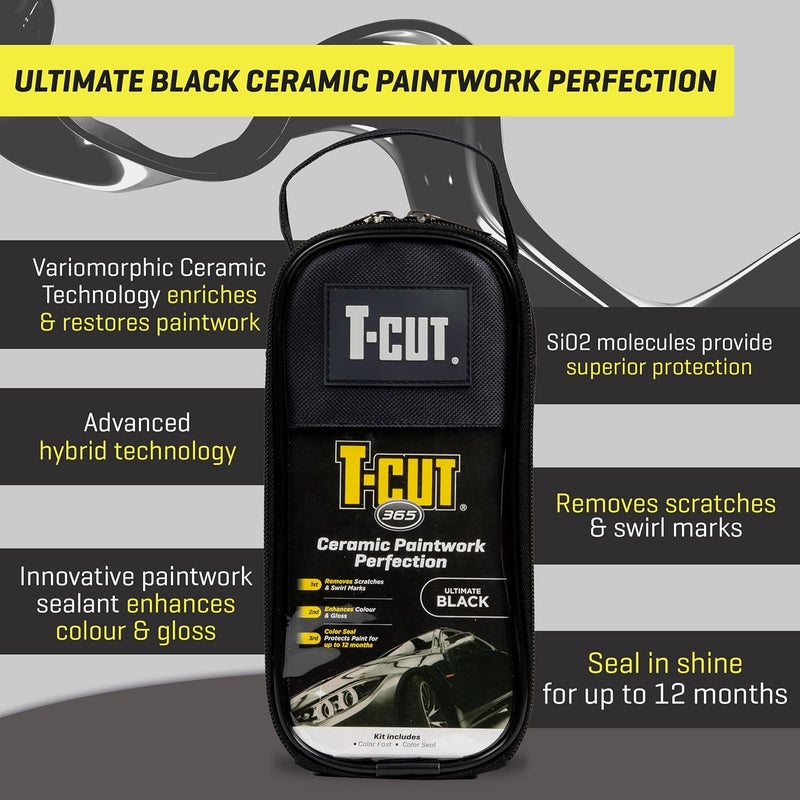 T-Cut 365 Paintwork Perfection, Car Polish and Restorer Kit, Ultimate Black - Image 2