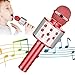 KIDWILL Wireless Bluetooth Karaoke Microphone for Kids 5in1 Portable Handheld Karaoke Mic Speaker Player Recorder with Adjustable Remix FM Radio for Kids Girls Boys Teens Birthday Red - Image 3