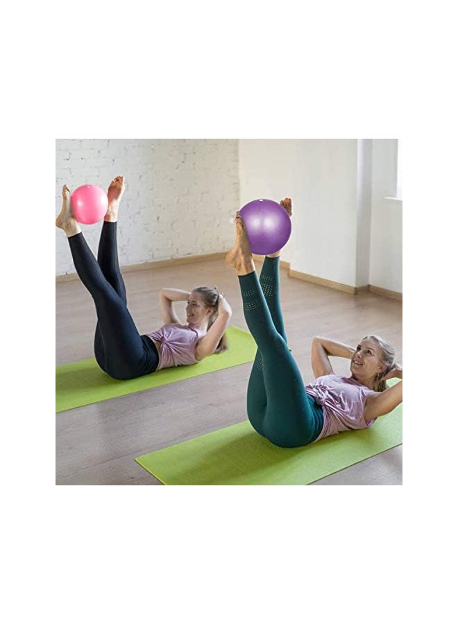 PROMASS 2 Pack Exercise Ball Yoga Ball With Air Pump Anti-Burst Slip-Resistant Yoga Balance Stability Swiss Ball For Pilates Fitness Exercise Training Core Strength 9 Inch / 23 Cm  - Image 3