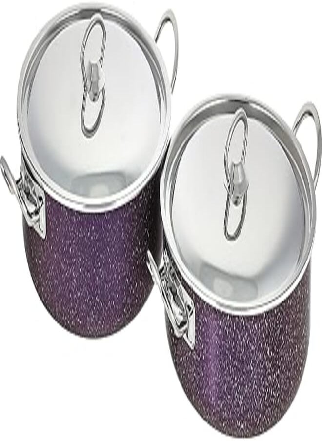 LAZORD Lazord granite pro oven tray set (mauve, 26,28) - 4 piece 