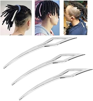 FILFEEL Dreadlocks Tool 3Pcs Interlocking Needles Alloy Material for Braiding Tightening and Repairing Dreadlocks Sisterlocks Crochet Hooks Hair Extensions Tool - Image 5