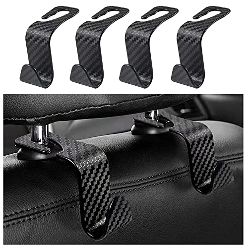 NHHC Utility Car Headrest Hidden Hook 33lb(Max) Car Hooks for Purses and Bags,Hard Hat Holder for Truck Seat Hanger Storage Organizer for Coats,Umbrellas,Grocery Bags,Handbags Universal Car Accessories - Image 1
