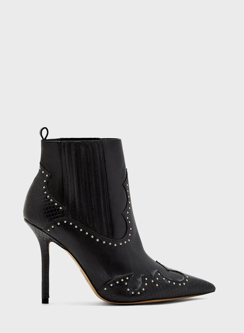 ALDO Kapone Stiletto Mid Heel Ankle Boots