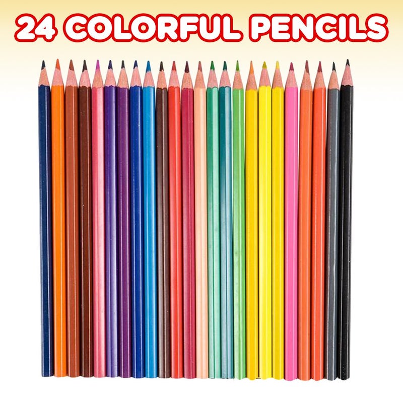 ArtCreativity Multicolor Pencils - 24 Pack of Pre-Sharpened Colored Pencils for Kids & Adults, Great for School Art Projects, Drawing, and Creative Coloring Fun - Image 2