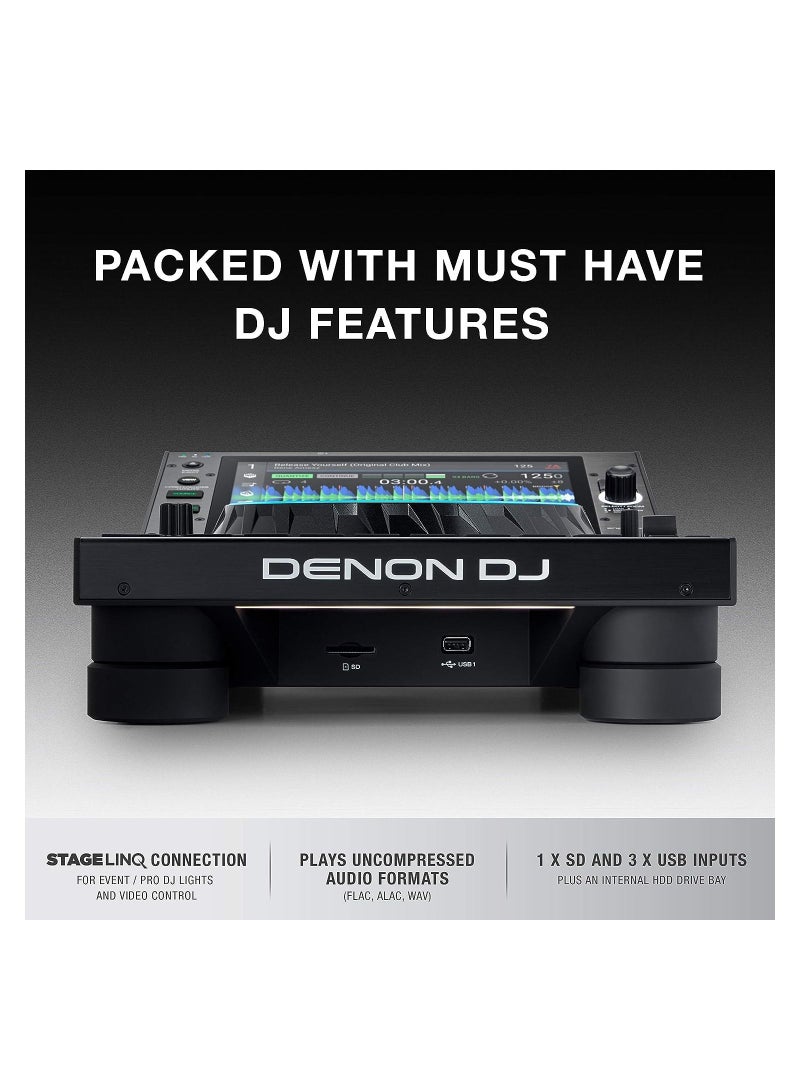 DENON DJ Denon DJ SC6000 PRIME – Professional Standalone DJ Media Player with WiFi Music Streaming and 10.1-Inch Touchscreen  - Image 4