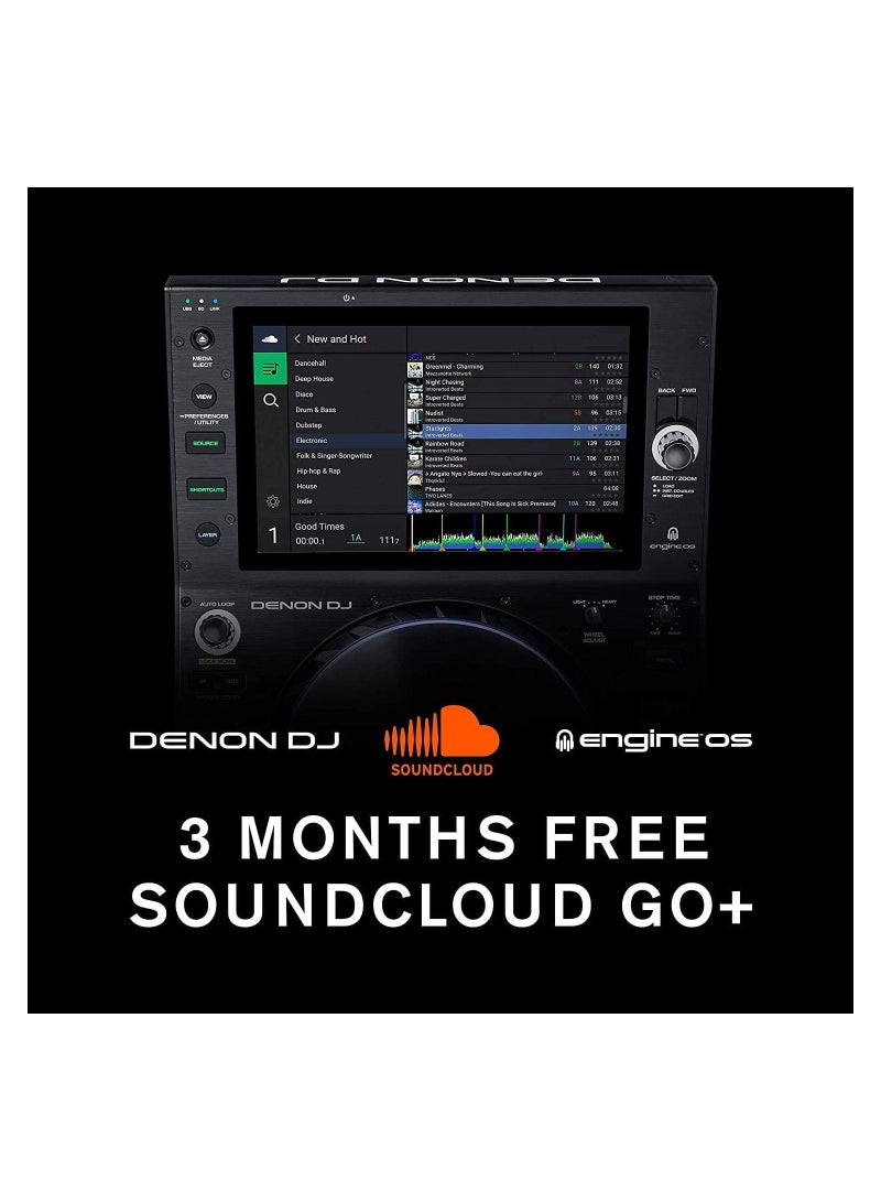 DENON DJ Denon DJ SC6000 PRIME – Professional Standalone DJ Media Player with WiFi Music Streaming and 10.1-Inch Touchscreen  - Image 2