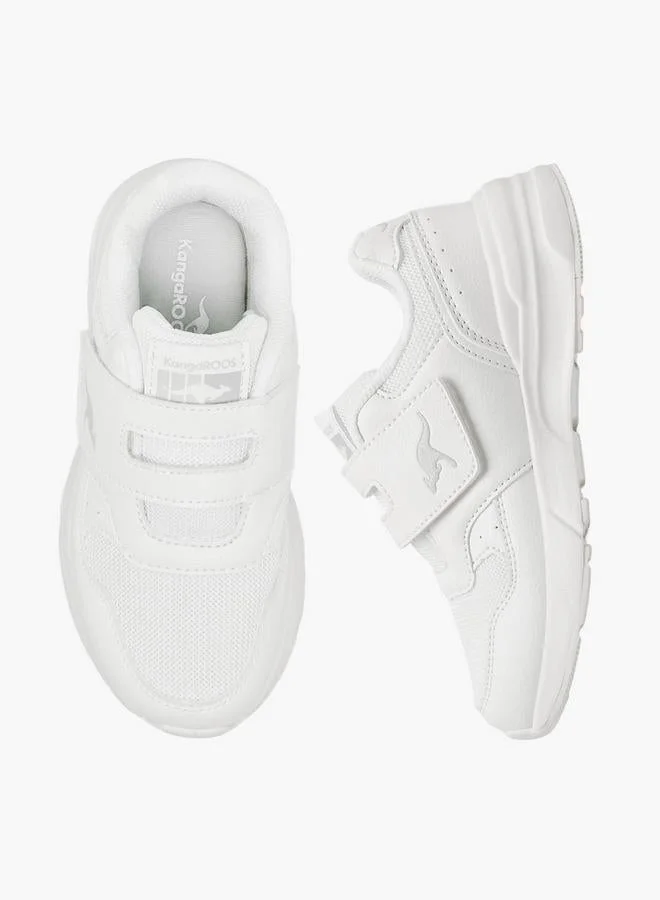 Kangaroos WHITE Kids Hook & Loop School Shoes for Women | Best Price UAE