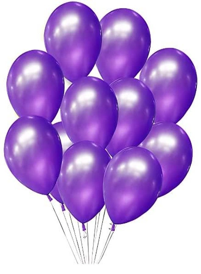 Flyloons Purple White Balloons Pack of 50 for birthday decoration items also suitable for Anniversary, Wedding, Celebration, Party - Image 4