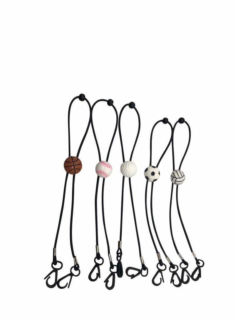 Y&D Mask Lanyard with Clip, Adjustable Length Strap Comfortable Around The Neck Facemask Rest Ear Saver, Extender Suitable for Any Face Kids and Adults 5 Pack - Image 2