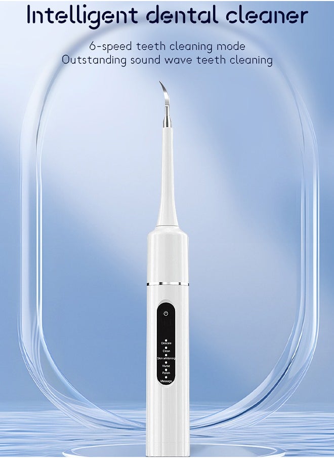 FIRSTAR - Electric Toothbrush with Water Flosser, 6 modes Teeth Cleaning Kit, One Switch from Sonic Brushing to Water Flossing for Home Travel (White) - Image 1
