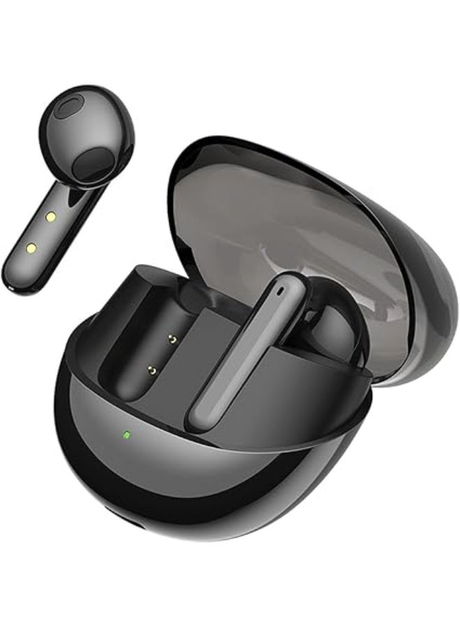 PEJE L10 Wireless Earbuds – Bluetooth 5.4, ANC, Powerful Bass, 7H Playtime, IPX4 Sweatproof, Fast USB-C Charging, AI Clear Call with Dual Mic – True Wireless For Gym/Music/Calls. (Black) - Image 1