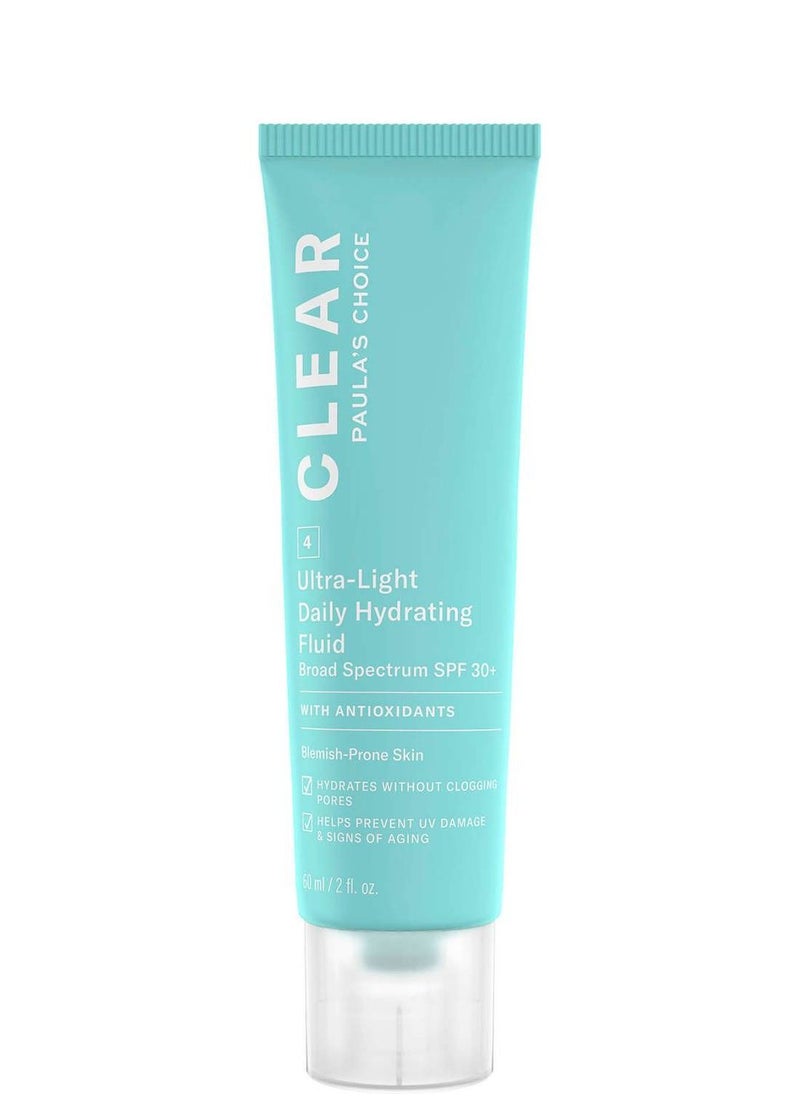 PAULA'S CHOICE - CLEAR ULTRA-LIGHT DAILY MATTIFYING FLUID SPF 30+ (60ML) - Image 1