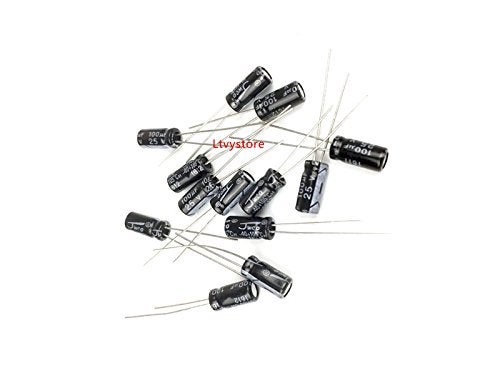 Ltvystore Electrolytic Capacitors Kit, Metal Capacitor Assorted Assortment Box Kit Set of 500-16V 25V 50V Capacitor, Range 0.1uF-1000uF Ltvystore - Image 4