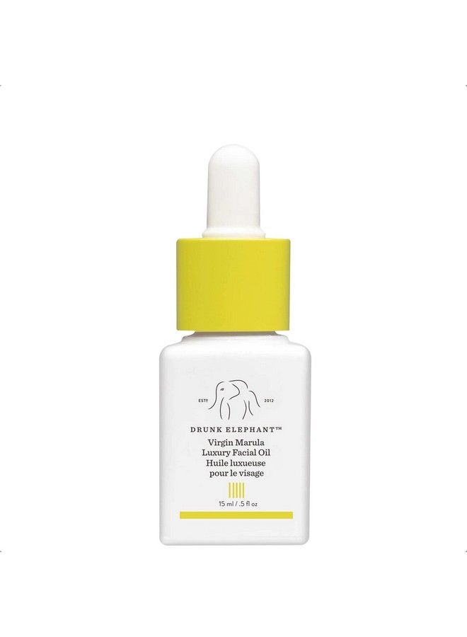 Drunk Elephant Virgin Marula Luxury Facial Oil Vegan Antiaging Skin Care And Face Moisturizer (15 Ml / 0.5 Fl Oz) - Image 1