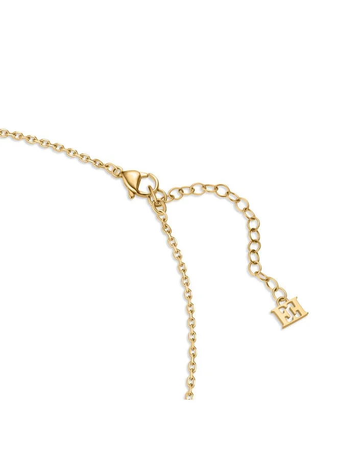 ESCADA Catherine Necklace with Flower Motif and Crystal-Decked Signature Elegant Drop Pendants