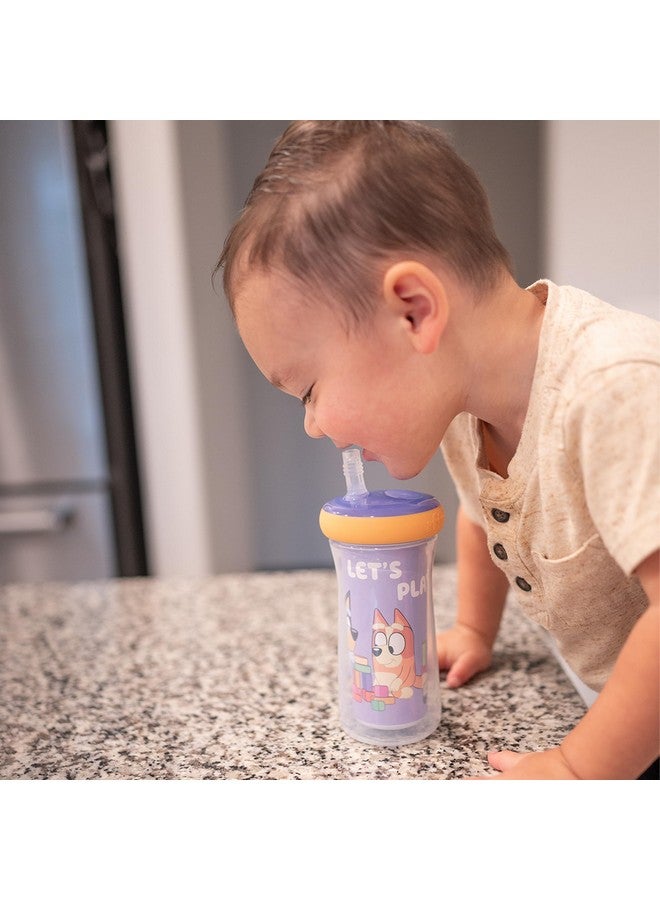 the FIRST years كوب الشرب المعزول من بلوى - أكواب سبي من بلوى مع قشة - زجاجات ماء للأطفال - 9 أوقية - 2 عدد - للأعمار من 9 أشهر وما فوق - Image 5