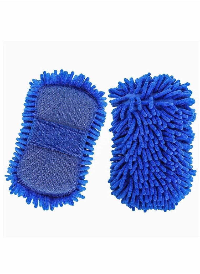 Generic Multipurpose Car Sponge Car Cleaning Scratch Free | Duster | Car Cleaning Accessories | Microfiber | Brushes | Brush | Ultra Soft | Single Sided (Pack of 1),Multicolor, Large  - Image 1