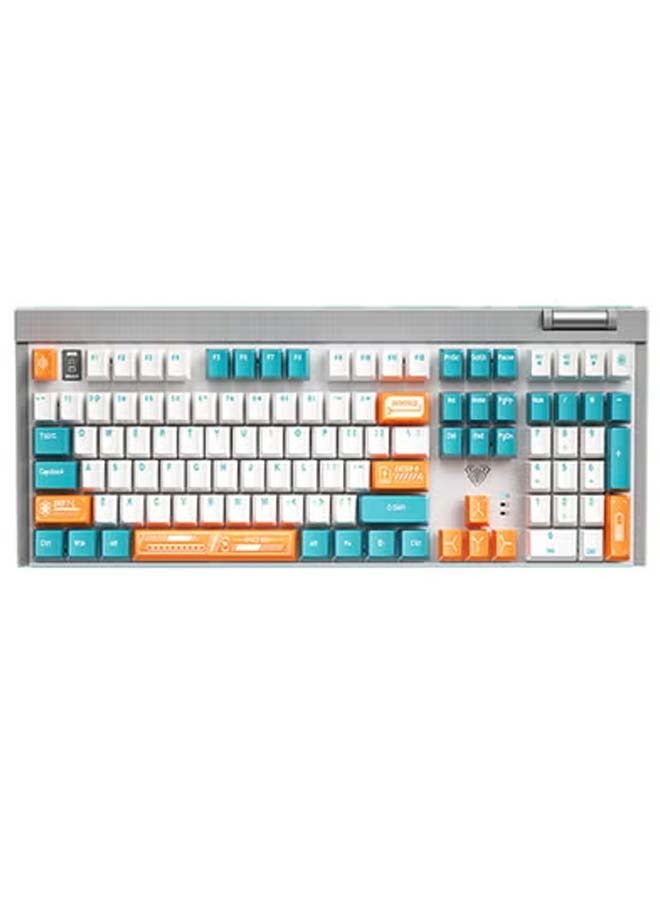 Oregon Wireless Dual-Mode Mechanical Keyboard And Mouse Set For E-Sports Games With Customized Hot-Swappable Switches 108 Keys, Premium Gray - Image 1