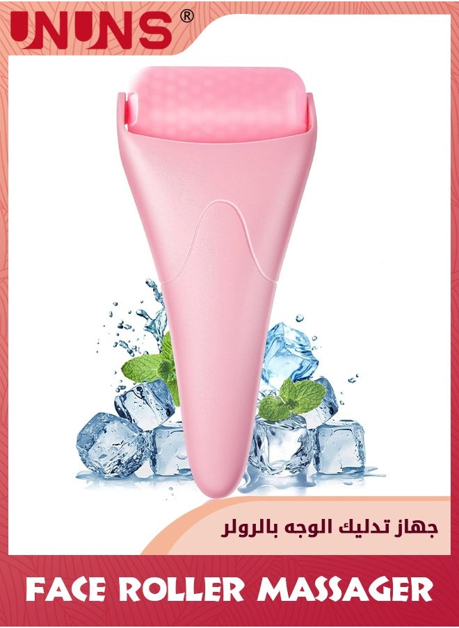 UNUNS Ice Roller Tool,Roller Massager Cryotherapy,Women's Ice Roller Tools,Great For Migraine Relief,Blood Circulation,Reduce Puffiness,Pink  - Image 1