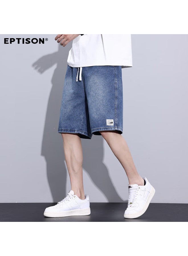 EPTISON Yipin Tiancheng Summer Thin Denim Shorts Men'S American Trend Heavy Water Washed Mid Pants Men'S Comfortable Casual Five-Point Pants - Image 5