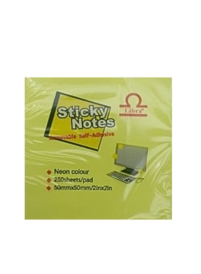 Libra Sticky Notes – 2×2 Cube – 5 Colors - Image 1