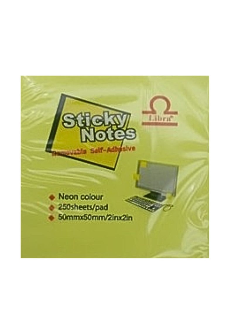 Libra Sticky Notes – 2×2 Cube – 5 Colors - Image 2