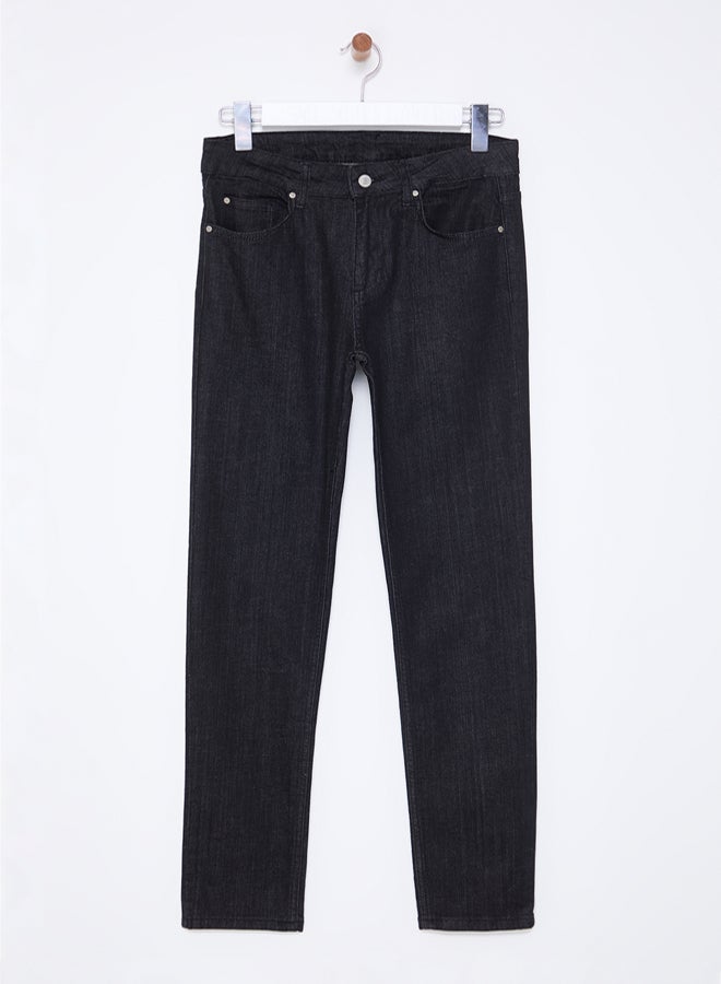 trendyol Black Men's Slim Jeans TMNAW25JE00012 - Image 1