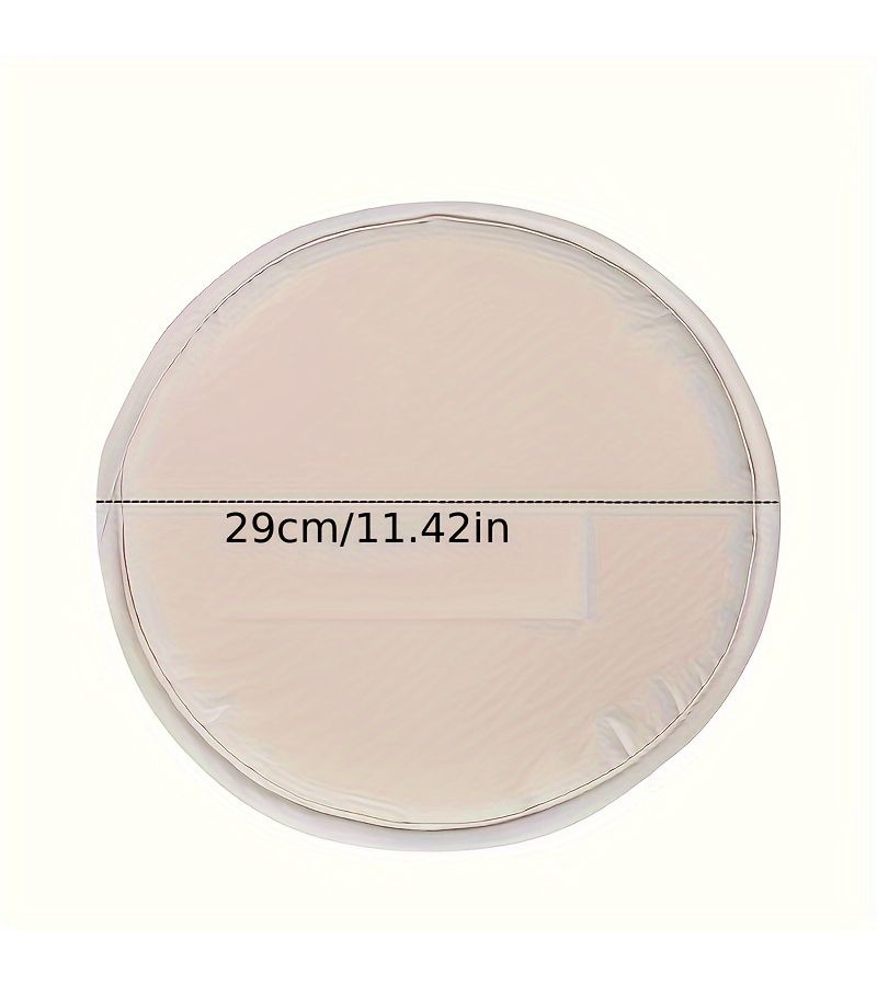 Random Color Set of 7 Vibrant 12 Inch Round Polyester Seat Cushions - Image 4