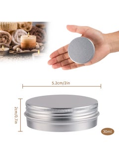 10 Pcs Aluminum Round Cans with Lid, 30ml Metal Tins Food Candle Containers with Screw Tops for Crafts, Food Storage, DIY Silver - pzsku/ZCCBA942FF800DEDF4BBFZ/45/_/1709534034/c6fd24d1-e614-4654-a33a-c8c458f06cbb