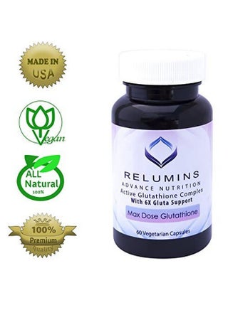 RELUMINS Advance Nutrition Active Glutathione Complex With 6X Gluta Support Max  Dose (60 Vegetarian Capsules) | Best Price Oman