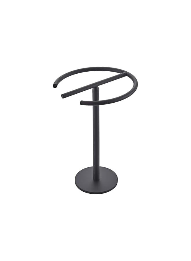 jaexest Hand Towel Holder Stand, Free-Standing Towel Rack Matte Black, SUS304 Stainless Steel Towel Bar Rack Stand, Tower Bar for Bathroom Kitchen Vanity Countertop… - Image 1