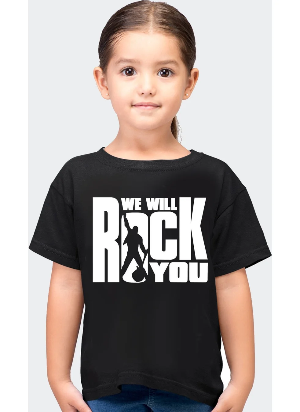 Rock&Roll Just Rock You Black Short Sleeve Girls Boys Unisex Kids T-Shirt