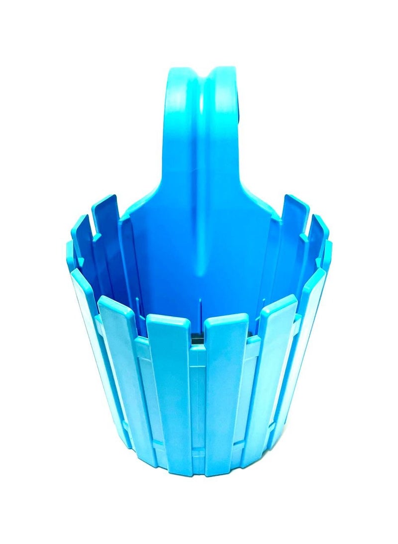 PoliWork Decorative hanging flowers plastic pot, Flower pot, Indoor, Blue Color, Akasya Easy Hanger  PoliWork  - Image 4