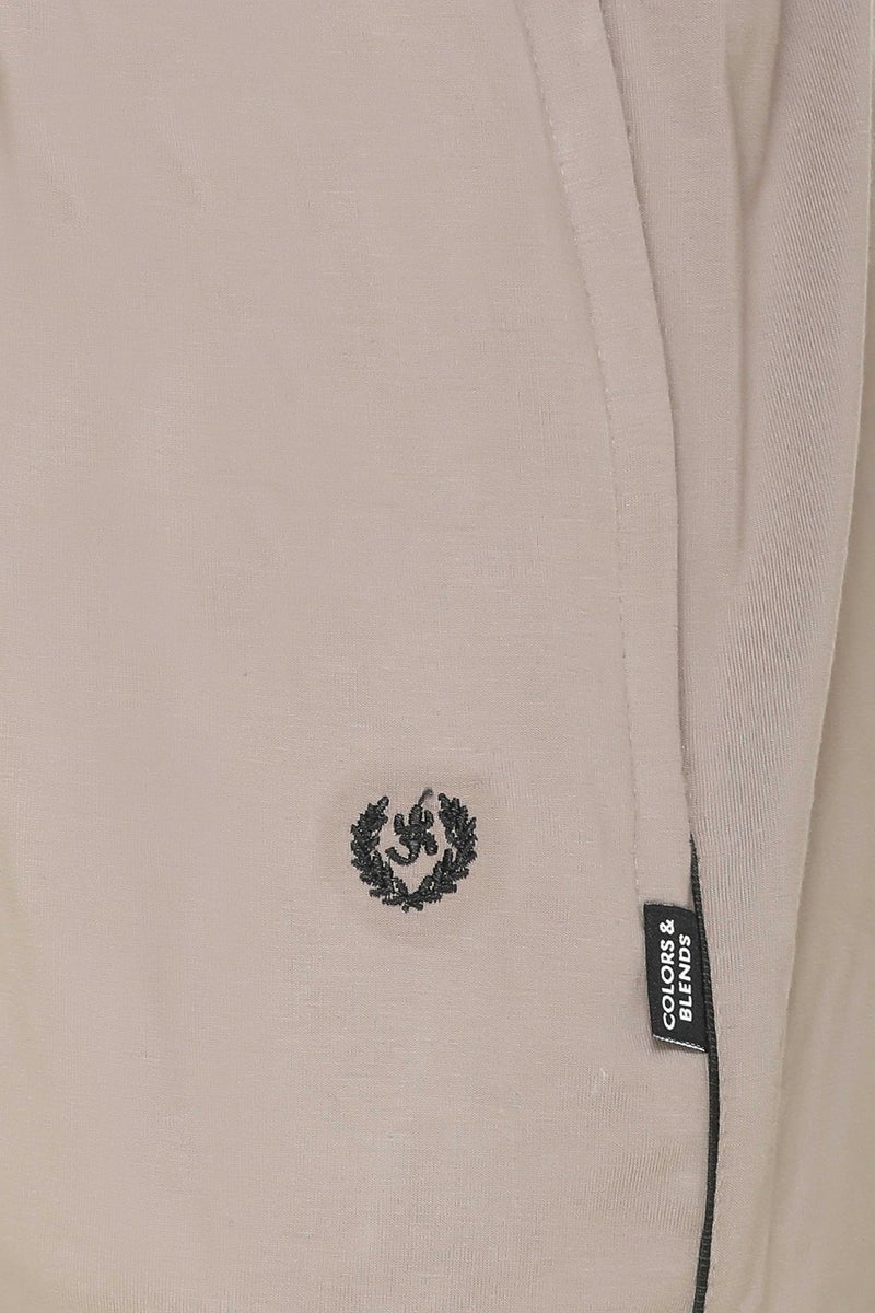 Colors & Blends Men Regular Mid Rise Track Pants, Cream, Small - Image 5