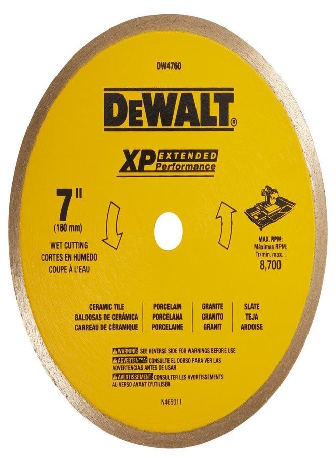 DEWALT, DW4760, 7" CERAMIC TILE BLADE, Yellow - Image 5