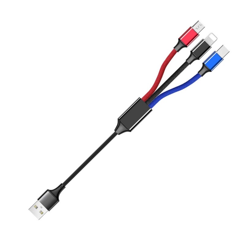 Muti-purpose Short PowerBank Accessory USB C & Micro Charger Cable Cord for iWalk, Spigen PocketBoost, INIU, RAVPower, BONAI, Anker, Miady, RAVPower, Works with Smartphones, Earbuds, Headphones & More