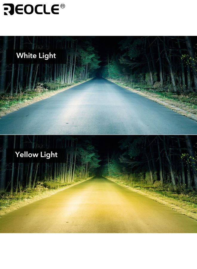 ريوكل 2 قطعة دراجة نارية LED مساعدة القيادة الخفيفة 3D سلسلة IP65 أضواء الضباب المقاومة للماء قبالة الطريق بقعة أضواء للدراجات النارية ATV UTV الإضاءة لا ستروب لركوب الليل والمغامرة - Image 3