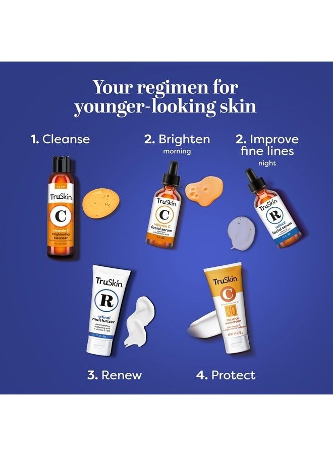 TruSkin Naturals - TruSkin Retinol Serum for Face – Gentle Anti-Aging Serum with Retinol, Hyaluronic Acid, and Vitamin E for A More Youthful Feel – Skin Care Made to Improve Fine Lines, Wrinkles and Skin Tone, 1 fl oz - Image 1