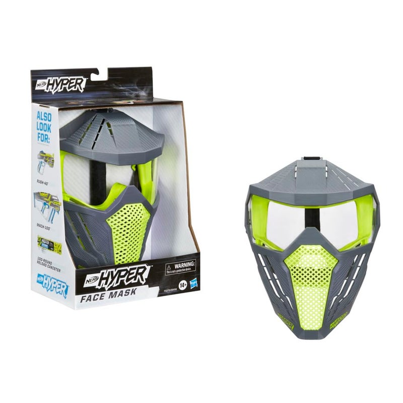 Nerf Hyper FaceMask Breathable Design Adjustable Head Strap Green Team Color for TeensAdults - Image 4