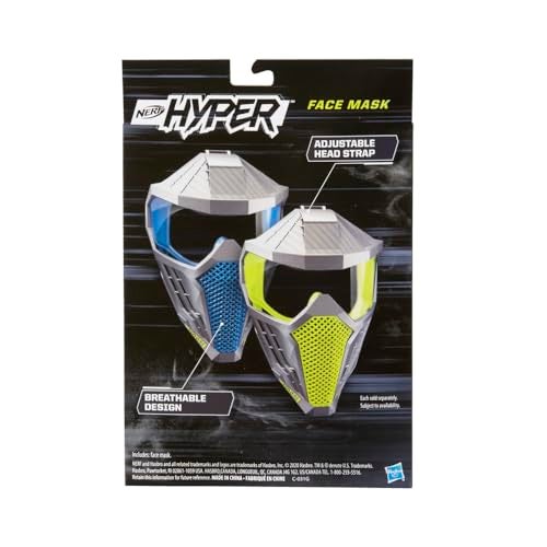Nerf Hyper FaceMask Breathable Design Adjustable Head Strap Green Team Color for TeensAdults - Image 5