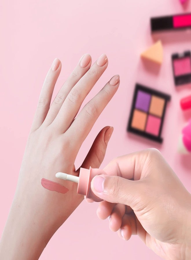 RONRONS 20 Pieces 8ml Diamond Ring Shape Empty Lip Gloss Tube Feeding Bottle Plastic Refillable Lipgloss Bottles Container Clear Lip Glaze Tube with Wand Lip Oil Vials DIY Makeup Holder - Image 2