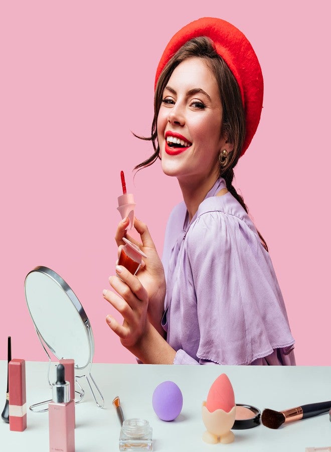 RONRONS 20 Pieces 8ml Diamond Ring Shape Empty Lip Gloss Tube Feeding Bottle Plastic Refillable Lipgloss Bottles Container Clear Lip Glaze Tube with Wand Lip Oil Vials DIY Makeup Holder - Image 4