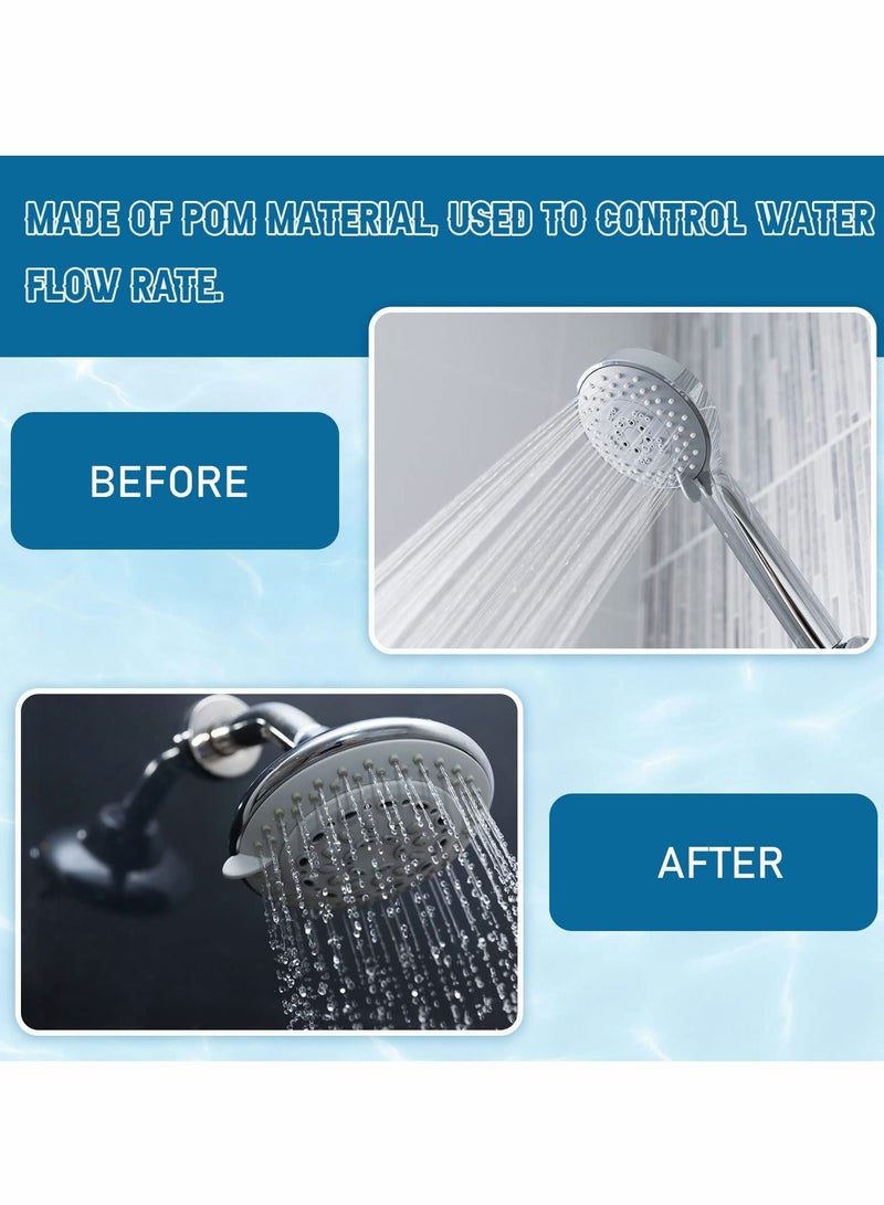 NIBEMINENT 4 Pcs Shower Flow Reducer Limiter Set, Head Restrictor Water Saver Adapter Set for Hotel Bathroom Toilet - Image 4