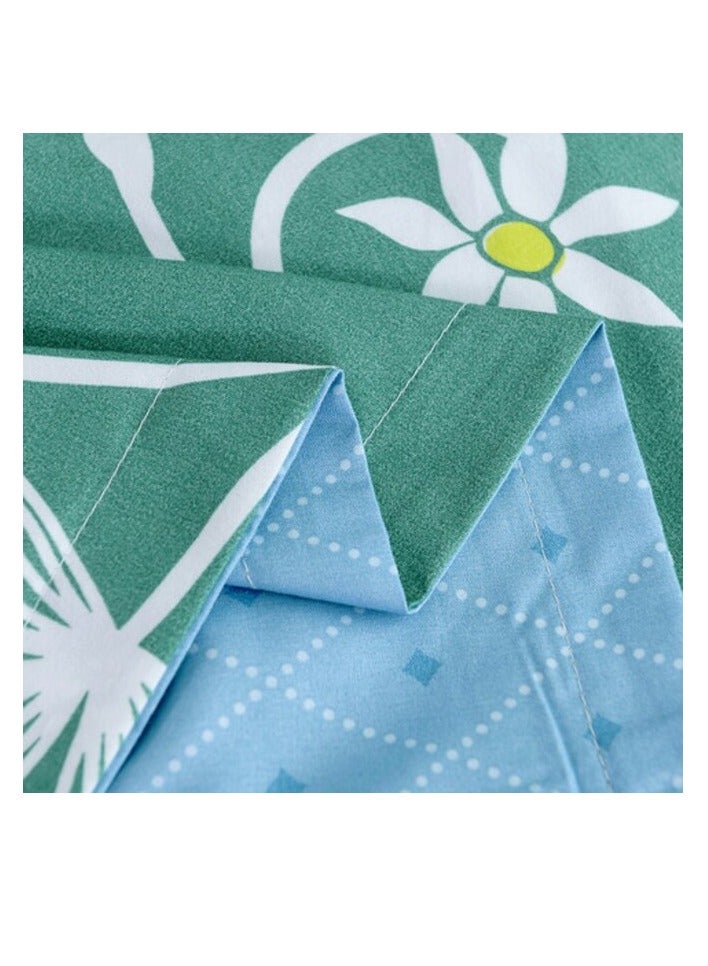 PROMASS 6-Piece King Size Duvet Cover Set, 1 Duvet Cover + 1 Fitted Sheet + 4 Pillow Cases, Microfibre, Gumbo - Image 2