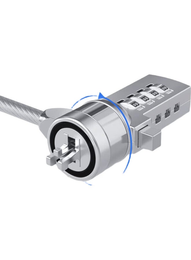 NVV Laptop Lock, Anti-Theft Lock, Security Password Lock, Notebook Lock, Suitable For Lenovo, Hp, Asus, Thinkpad, Shenzhou, Msi, Universal Lock Nl-1S - Image 1