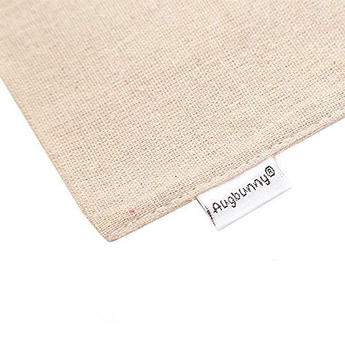 Augbunny Cotton/Linen Blend 14- by 17-1/2-inch Muslin Produce Bags with Drawstring, 6-Pack - Image 4