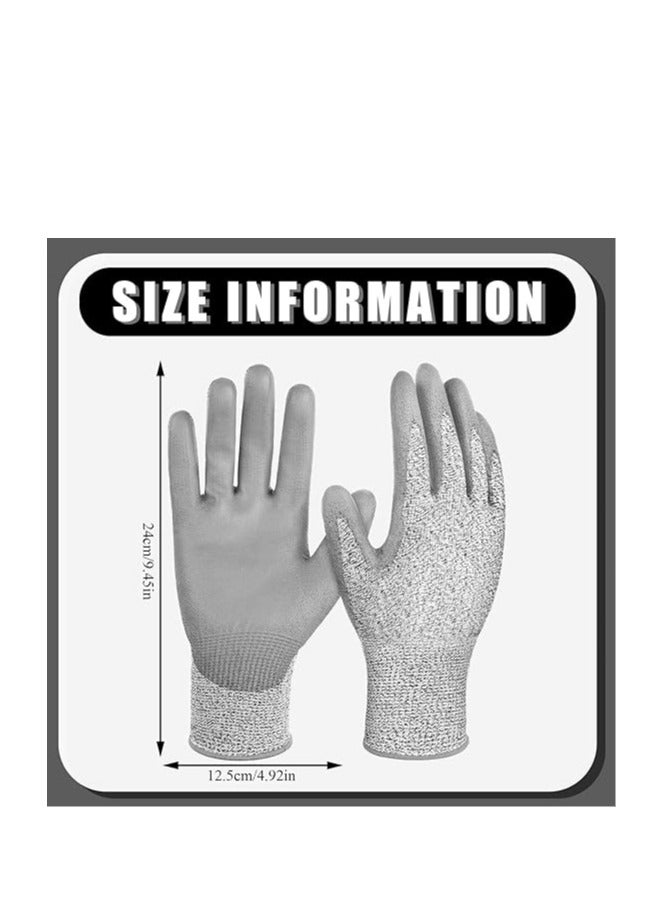 Level 5 Cut Resistant Gloves for Kitchen and Gardening, 3 Pairs Food Grade Cutting Gloves for Oyster Shucking, Fish Filleting and Wood Carving - Image 2