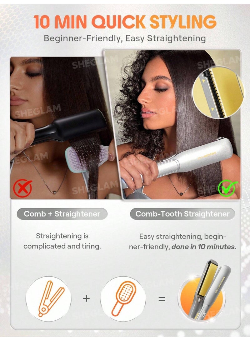 SHEGLAM Sleek Chic Wide Glide Straightener - Image 2