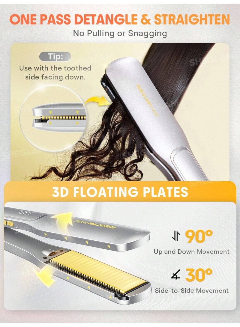 SHEGLAM Sleek Chic Wide Glide Straightener - Image 4