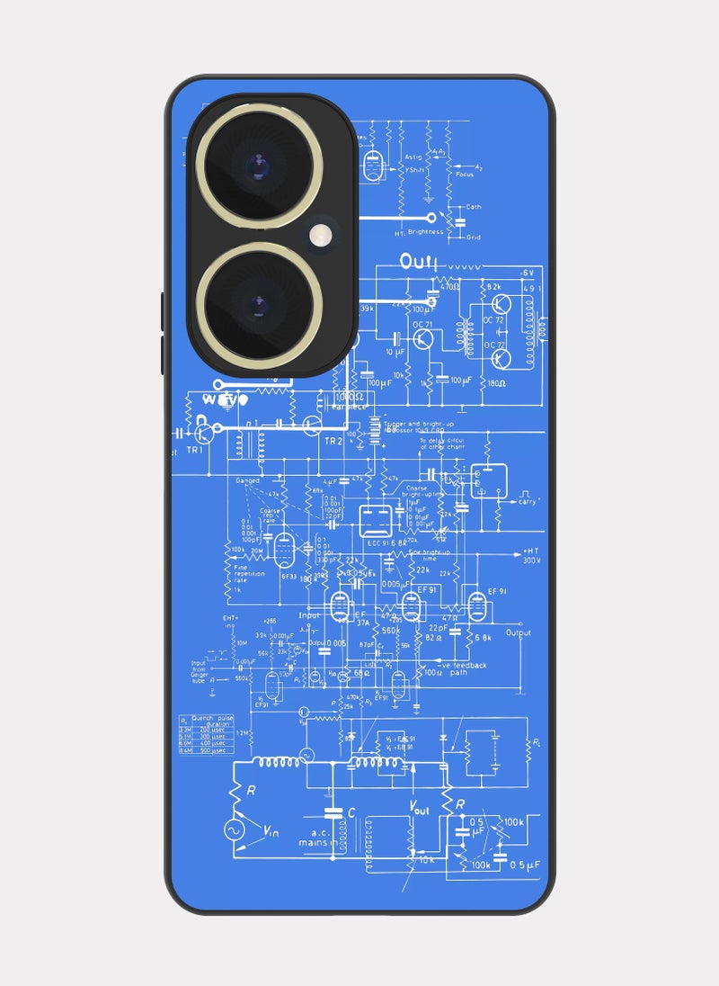 بكسلات كفر هواوي نوفا 11 أي مخطط مهندس كهربائي ابيض - Image 1